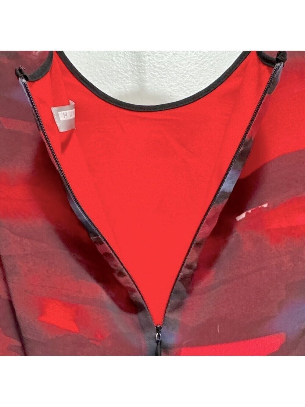 Hunter Bell Sleeveless Peplum, Leather Trim Top, Size 8 - Picture 8 of 10